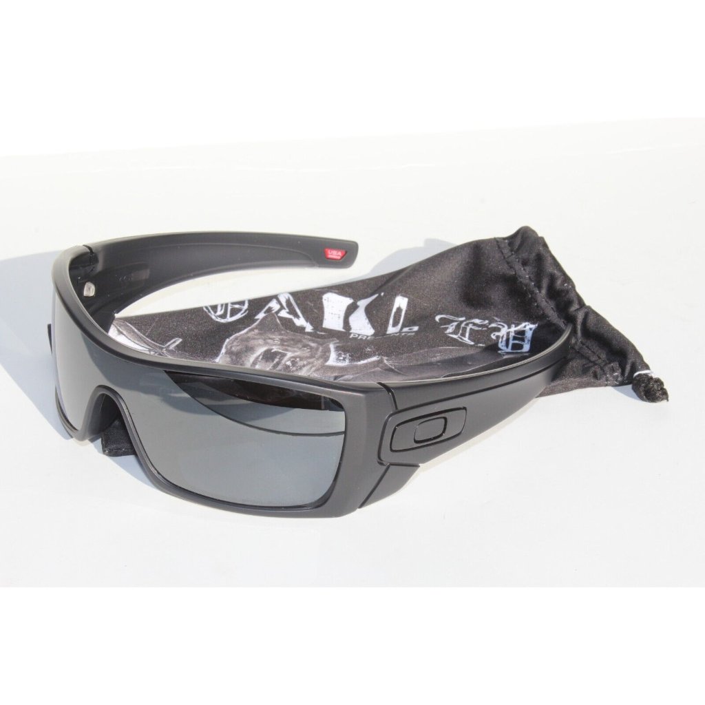 Oakley Batwolf Polarized Sunglasses Matte Black Ink/Black Iridium New Oo9101-35 — image 8 of 8
